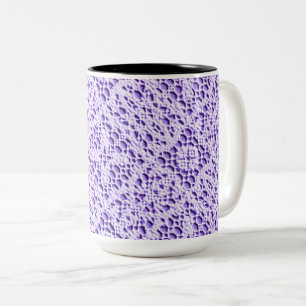 Faux Crotchet Mauve Två-Tonad Mugg