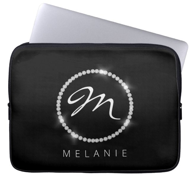Faux Crystal Diamond Personlig / iPad-fall Laptop Fodral (Framsidan)