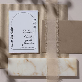 Faux Deckle Kant Papper qr-fotoinbjudningar Inbjudningar