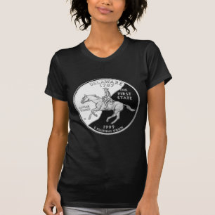 Faux Delaware-tillståndskvartal Tee