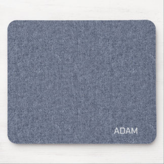 Faux Denim Struktur Navy Blue Mousepad Musmatta
