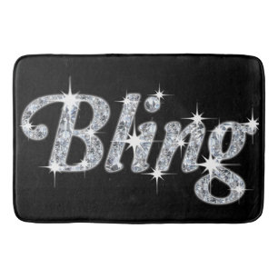 Faux Diamond Bling Bathmat Badrumsmatta