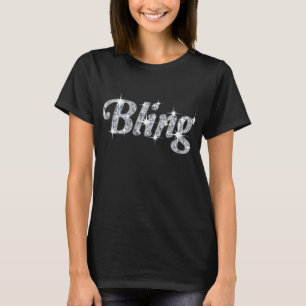 Faux Diamond Bling Design T-shirt