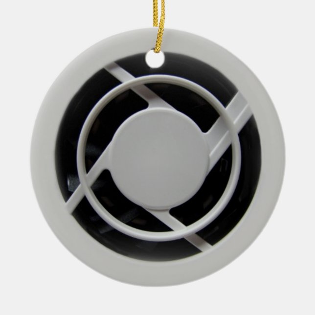 Faux Electronics Cooling Fläkt Julgransprydnad Keramik (Framsidan)