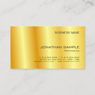 Faux Elegant Company Simple Template Modern Visitkort
