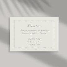 Faux Embossed Beaded Ram Ecru Reception Bröllop