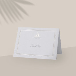 Faux Embossed Coastal Formal Bröllop Tack
