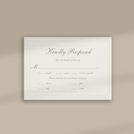 Faux Embossed Formal Elegant bröllop Meal OSA