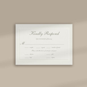 Faux Embossed Formal Elegant bröllop Meal OSA
