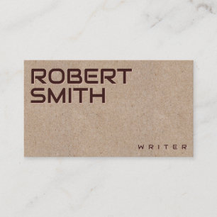 Faux Embossed Kraft Papprare Stil Visitkort
