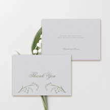 Faux Embossed Lily Valley Grönt Formal Bröllop