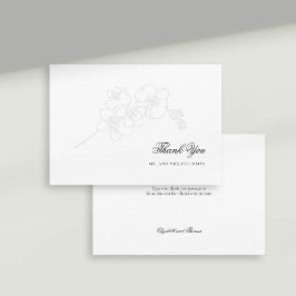 Faux Embossed Orchids Elegant bröllop Tack