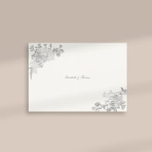 Faux Embossed Peony Classic Chic Bröllop Tack