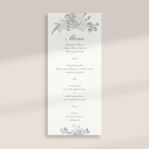 Faux Embossed Peony Classic Formal Pearl Bröllop
