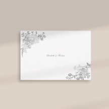Faux Embossed Peony Formal Chic Bröllop Tack