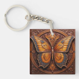 Faux Embossed Wood Butterfly