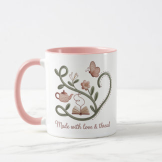 Faux-Embroiderad Storytell Mugg