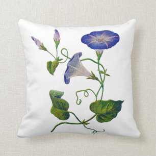 Faux Embroidery - Blue God-morgon Kudde