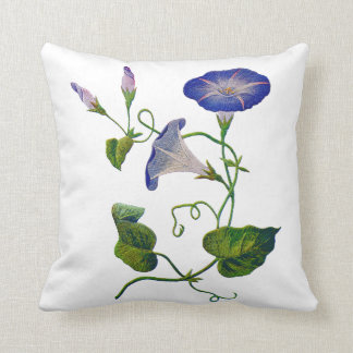 Faux Embroidery - Blue God-morgon Kudde