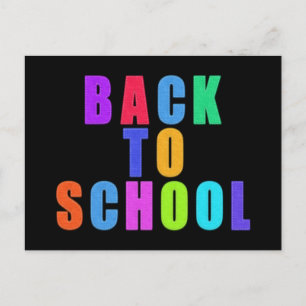 Faux Felt med Stitching Alpha Back to school Meddelande Vykort