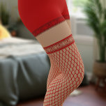 Faux Fishnet Stockings Red Kort Costume Leggings<br><div class="desc">Ett par rött fisknät håller upp lager digitalt tryckta på baljor med plats på baksidan så att du kan lägga till initialer också. Underbar för Möhippor och Möhippor för roligt. Du kan ändra färg på hudtonen genom att trycka på knappen "Anpassa den" och klicka på färg och välja verktyg. Om...</div>
