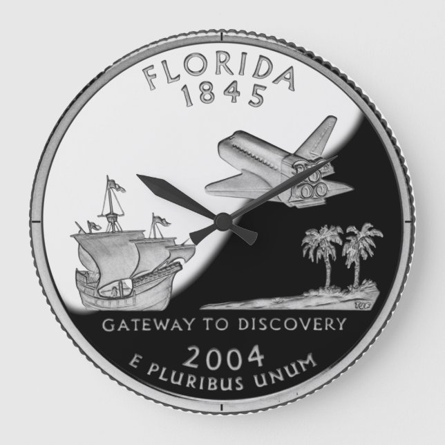 Faux Florida State Quarter Stor Klocka (Framsida)