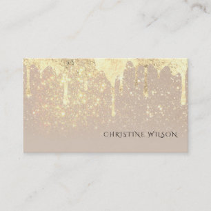 Faux foil droppa glitter bakgrund visitkort
