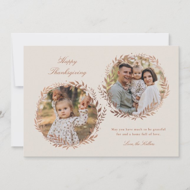 Faux Foil Harvest Wandan Thanksgiving 2-Photo (Framsida)