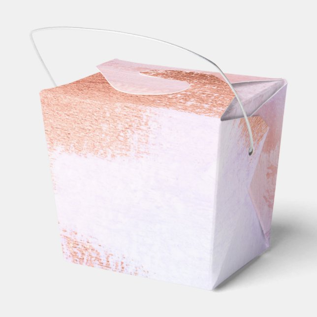 Faux Foil Ro Guld och Serenity Paint Struktur Presentaskar (Baksidan Sidan)
