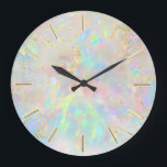 FAUX-folie opal Stor Klocka<br><div class="desc">Observera att holografisk effekt inte är verklig,  utan bara simuleras</div>