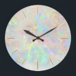 FAUX-folie opal Stor Klocka<br><div class="desc">Observera att holografisk effekt inte är verklig,  utan bara simuleras</div>