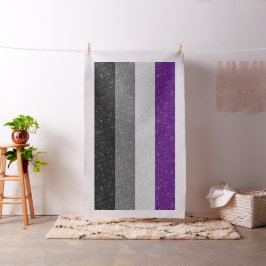 Faux Glitter ASexual Pride Flagga Background Tyg