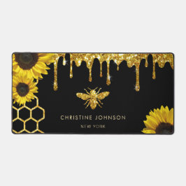 faux glitter bi och solblommor