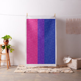 Faux Glitter Bisexual Pride Flagga Background Tyg