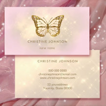 faux glitter butterfly logotyp