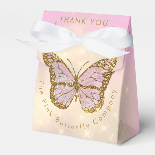 faux glitter butterfly presentaskar (Framsidan Sidan)