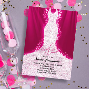 Faux Glitter Dress vid Rosa Möhippa Inbjudan