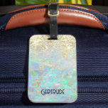 faux glitter gemstone opal bagagetagg bagagebricka<br><div class="desc">bagagetagg för opal struktur</div>
