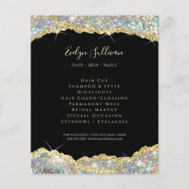 Faux glitter guld-sekvinflygare flygblad