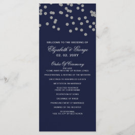 FAUX Glitter konetti navy and silver Programs Program