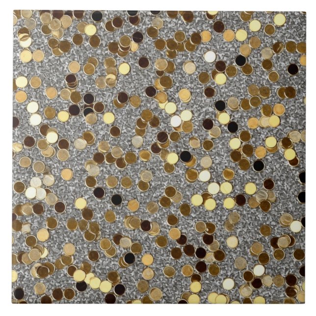 Faux glitter mönster älskare kakelplatta (Framsidan)