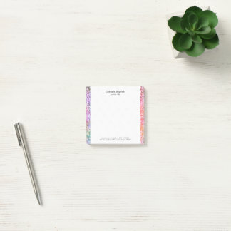 Faux Glitter och Sparkles Struktur Post-it Block