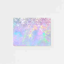 faux glitter opal post-it block