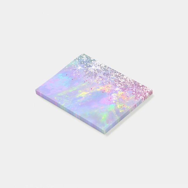 faux glitter opal post-it block (Vinklad)