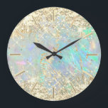 FAUX glitter opal Stor Klocka<br><div class="desc">Observera att holografisk effekt inte är verklig,  utan bara simuleras</div>