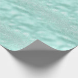 Faux Glitter Pastel Gnistra Elegant Shiny Chic Presentpapper<br><div class="desc">Den vackra faux glitter på en grönt av pastellmynta,  akvatisk bakgrund från färg gör denna förpackning papper så att söten blir. Absolut perfekt för din dusch eller bröllopsgåvor.</div>