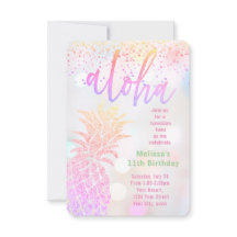 Faux glitter pineapple-födelsedag