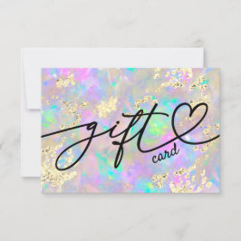 Faux glitter-presentkort