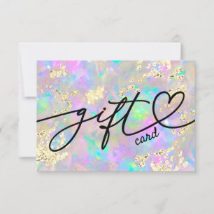 Faux glitter-presentkort