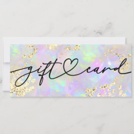 Faux glitter-presentkort